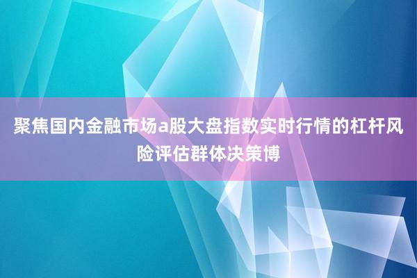 聚焦国内金融市场a股大盘指数实时行情的杠杆风险评估群体决策博
