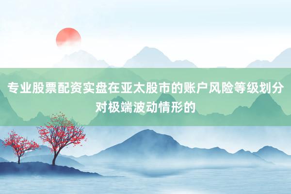 专业股票配资实盘在亚太股市的账户风险等级划分对极端波动情形的